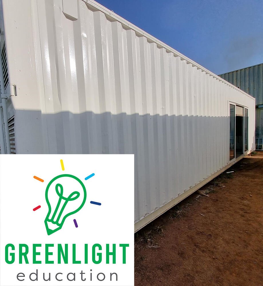 mobile STEM laboratory made from converted containers will travel from school to school