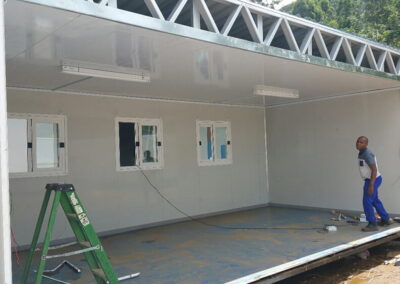 Parkhome in production at Container Conversions factory