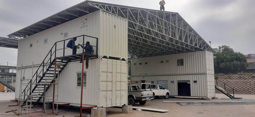 Versatile-double-storey-containers-for-industrial-site