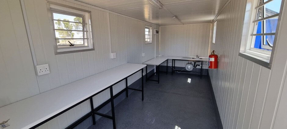 Container Conversions provides laboratories in converted containers